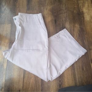 LOGO by Lori Goldstein Light Pink Cropped Pants